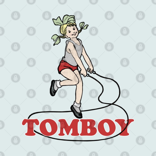 Tomboy - Vintage Styled Illustration Art by DankFutura