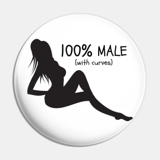 Men With Curves Pin