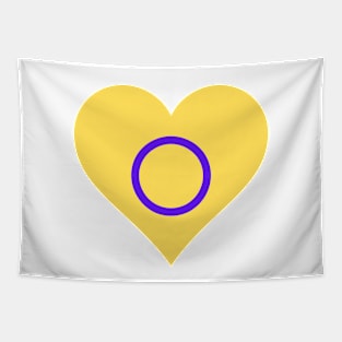 Pride Collection - Intersex Pride Flag (Heart) Tapestry