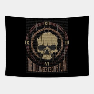 The Dillinger Escape Plan Vintage Skull Tapestry