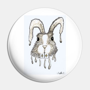 Lucky Rabbits Head Pin