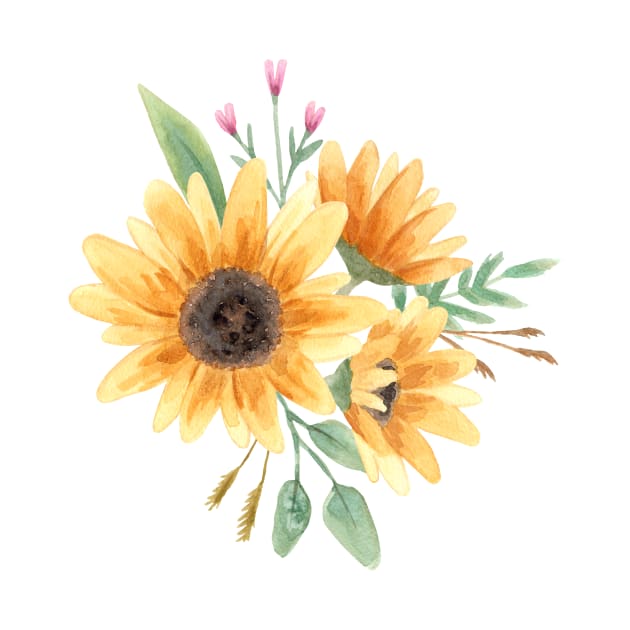 Sunflowers Bouquet by CatsCrew