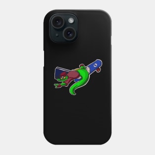 Skateboard lizard Phone Case