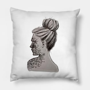 Personality is like a fingerprint HANDMADE ART DRAWING Pillow