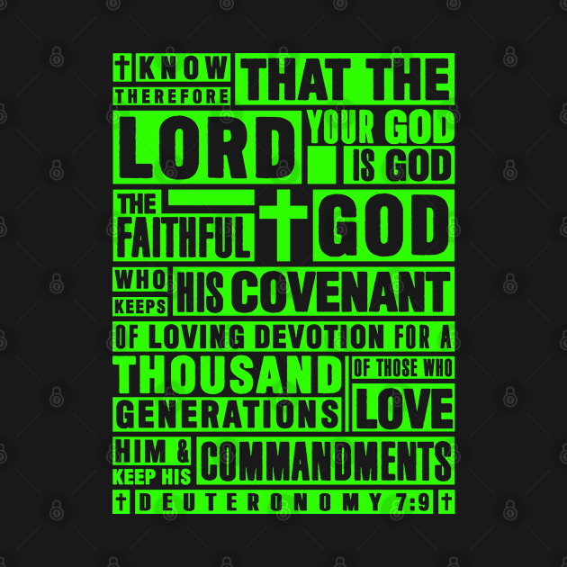 Deuteronomy 7:9 The Faithful God Who Keeps His Covenant by Plushism