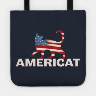 4th of July America Cat T-Shirt Tote