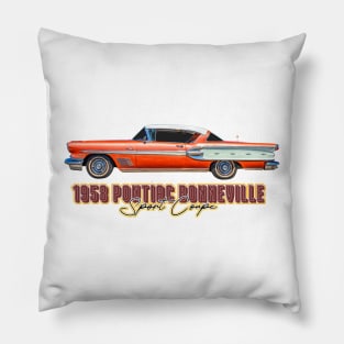 1958 Pontiac Bonneville Sport Coupe Pillow