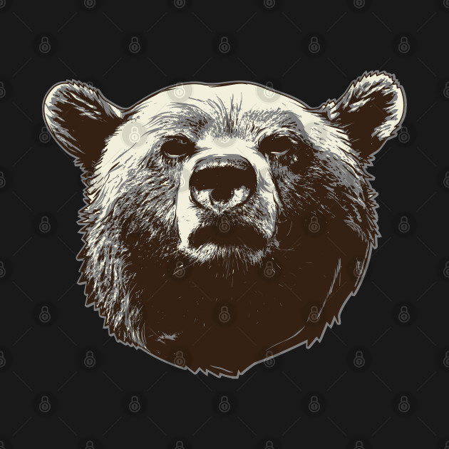 Discover Bear Face - Bear - T-Shirt