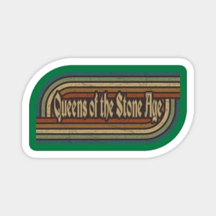 Queens of the Stone Age Vintage Stripes Magnet