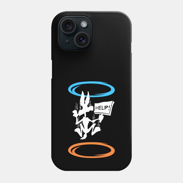 Coyote in portal. Geek, gamer print Phone Case by Doswork