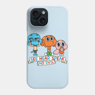 Gumball Darwin Anais No Evil Phone Case