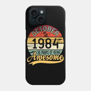 October 1990 Happy Birthday 30 Years Of Being Awesome To Me You Dad Mom Son Daughter Phone Case