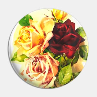 Colored roses Pin