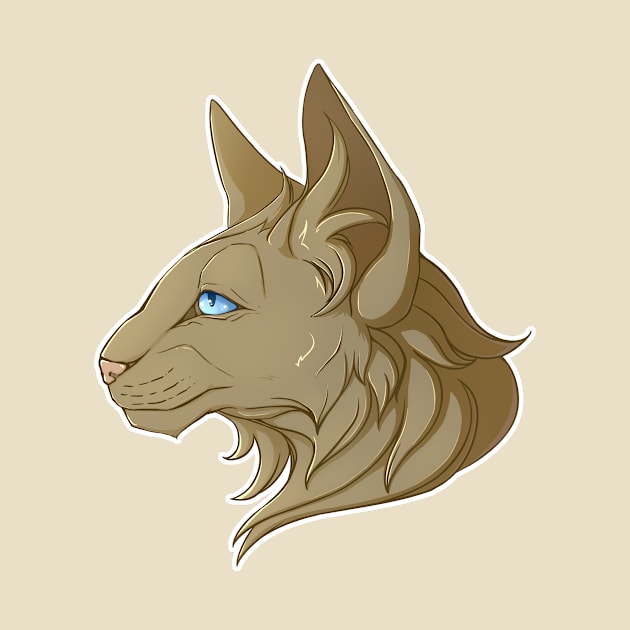 Gold cat by HEllRas