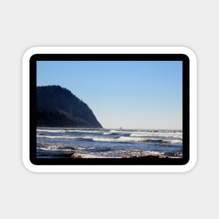 Tillamook Rock Lighthouse seen from Seaside beach Magnet