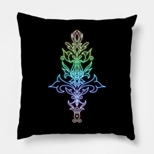 geometric neon Pillow