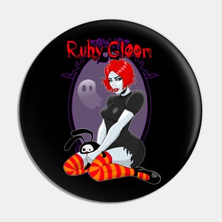 Gloomy Ruby Pin