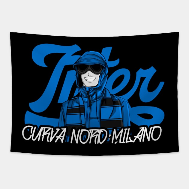 Cuvra nord Milano Tapestry by lounesartdessin