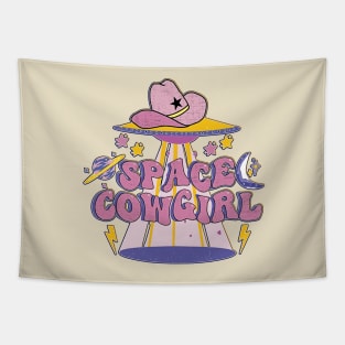 Vintage Space Cowgirls Party Rodeo Tapestry