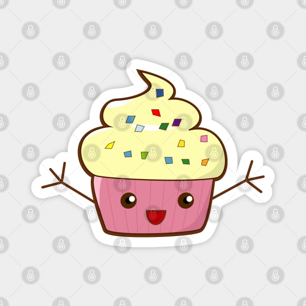 Happy Cupcake Hugs Magnet by TheFlying6