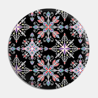 Colorful Winter Snowflakes Pattern 2 Pin