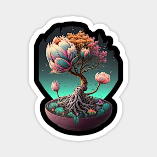 Surreal Tulip Bonsai Magnet