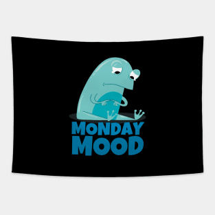 Monday Mood Sad Frog Tapestry