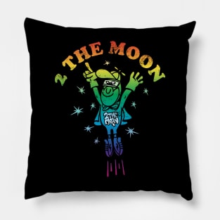 To the moon cartoon Pillow