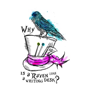 Why is a Raven Like a Writing Desk T-Shirt