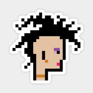 Pixel Art Mohawk Rebel: A ToolCrypto NFT Design / ToolCrypto #2 Magnet