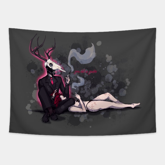 Deer Daddy Series 2: Aftercare Tapestry by LVBart