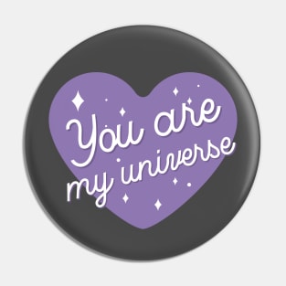 BTS you are my universe purple heart Pin