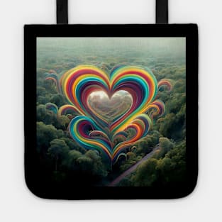 Water Hearts Of Love 1 Tote