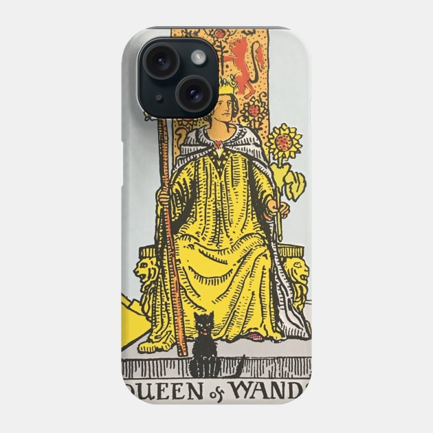 Queen of wands tarot card Phone Case by Nate's World of Tees