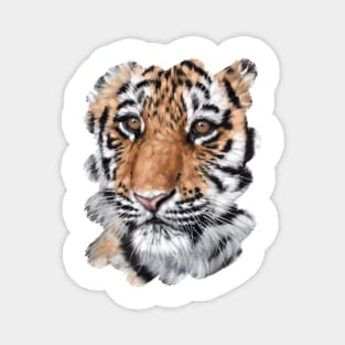 Tiger Cub Painting Magnet