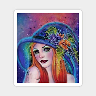 Isadore Halloween Witch By Renee Lavoie Magnet