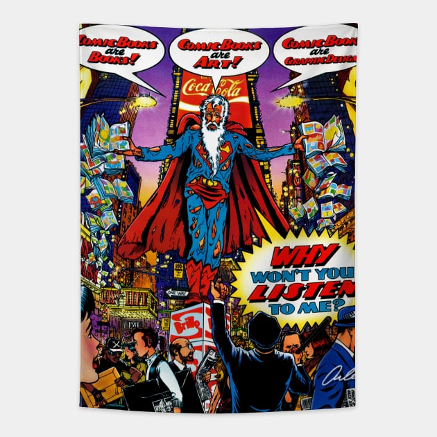COMIC BOOKS Tapestry by ArlenSchumer