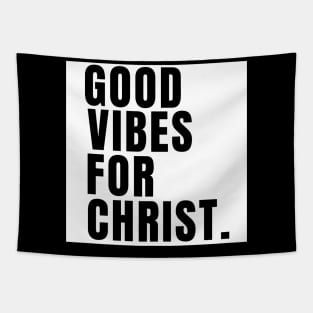 Good Vibes for Christ - BlackText Unisex Christian Cotton T-Shirt, Fun Retro Imagery, Trendy Spiritual Shirt, Christian Apparel, Comy, Soft Tapestry