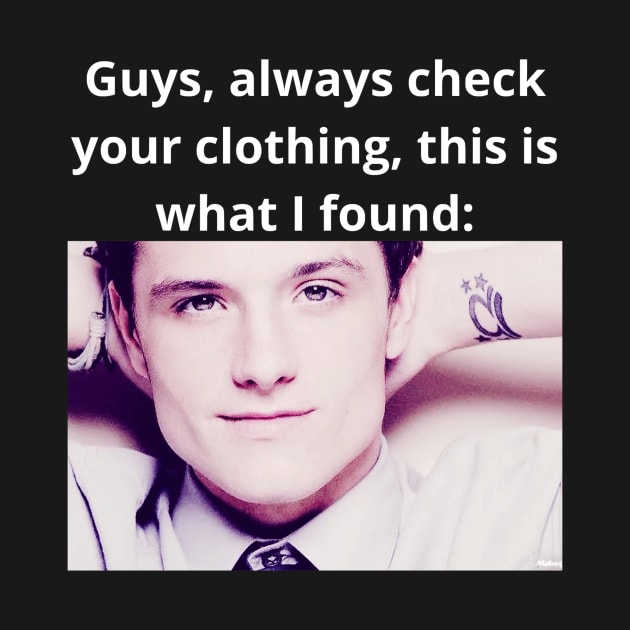 josh hutcherson whistle meme check your clothing photo quote by GoldenHoopMarket