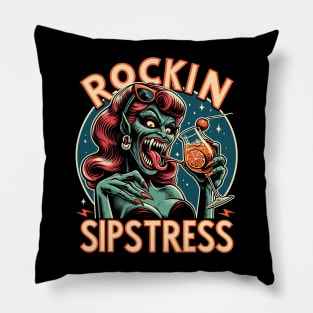 Aperol Spritz Rockin Sipstress Pillow