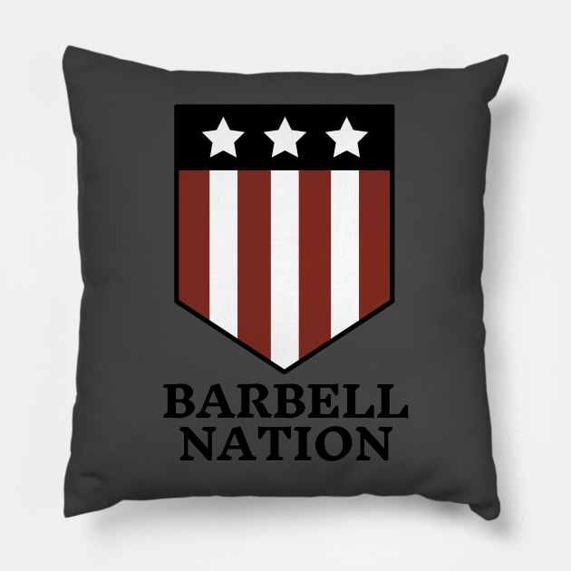 Barbell nation. Pillow by ZM1