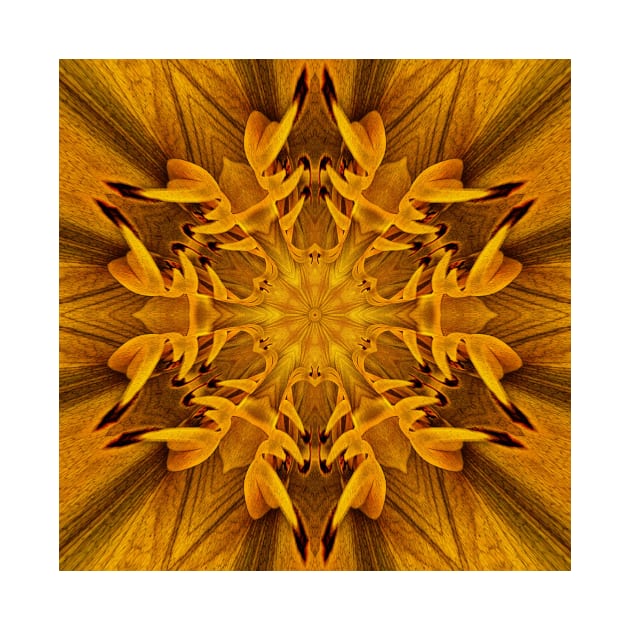 BLOOM IN GOLD. Floral fantasy pattern and design by mister-john