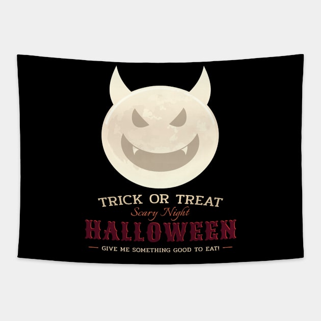 Halloween Give Me Something Good To Eat Trick Or Treat Tapestry by potch94