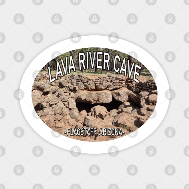 Lava River Cave Flagstaff, Arizona Magnet by stermitkermit