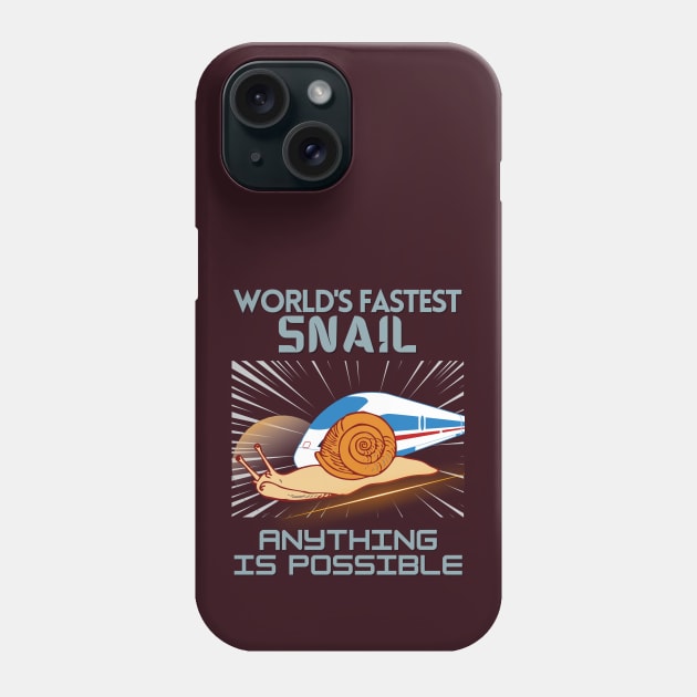 WORLD'S FASTEST SNAIL - Funny Snail - Seika by FP Phone Case by SEIKA by FP