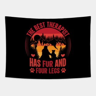 Dog Therapist Tapestry