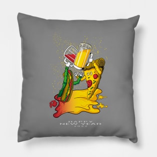 pizza and hotdog Pillow