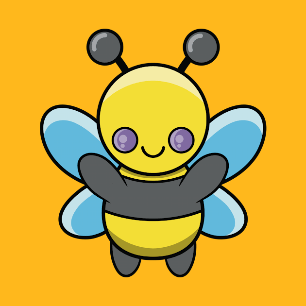 Happy Bee by RD Doodles