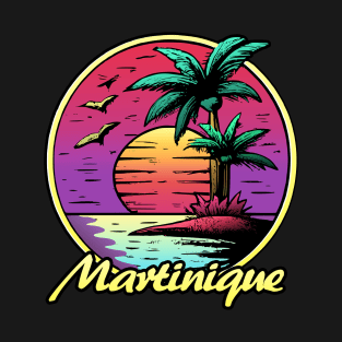 Martinique summer sunset Sun T-Shirt