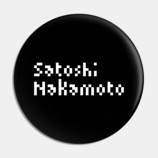 Satoshi Nakamoto Pixel Pin